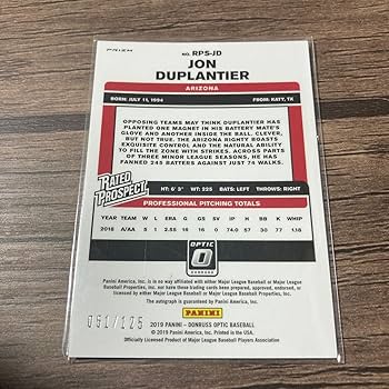 Amazon.co.jp: PANINI OPTIC 助っ人外国人 ジョン デュプラン